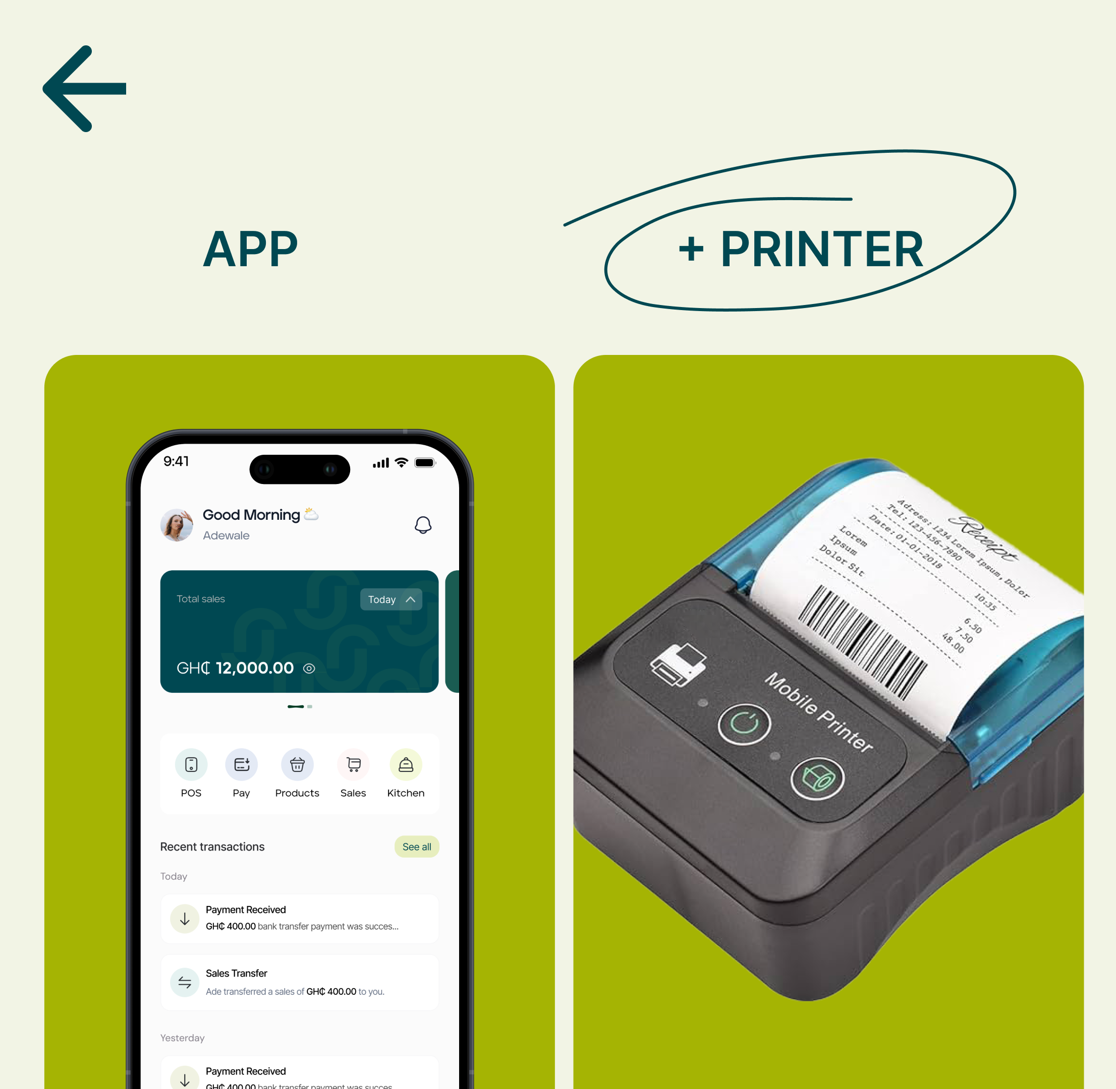 Collect all payments with POS from the bank